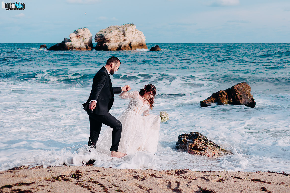 sedinta foto dupa nunta - trash the dress in Bulgaria