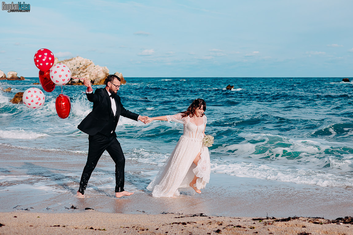 sedinta foto dupa nunta - trash the dress in Bulgaria