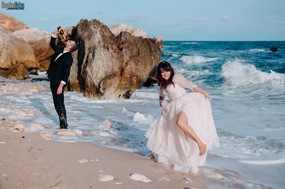 sedinta foto dupa nunta - trash the dress in Bulgaria