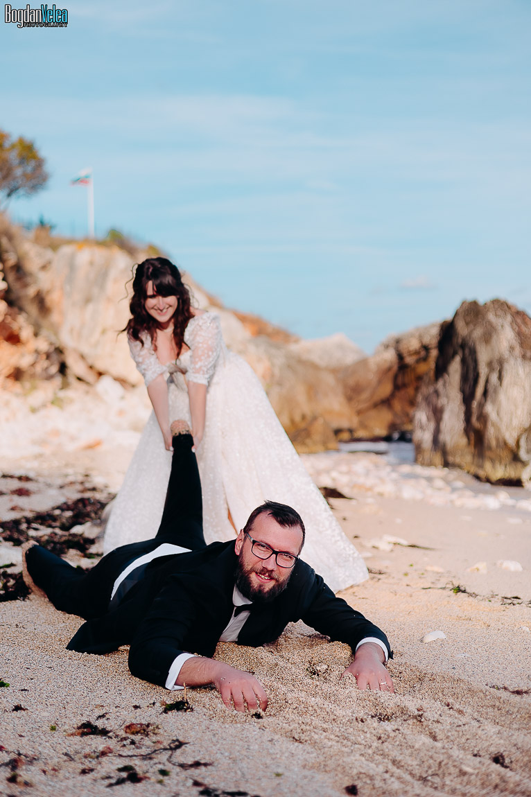 sedinta foto dupa nunta - trash the dress in Bulgaria