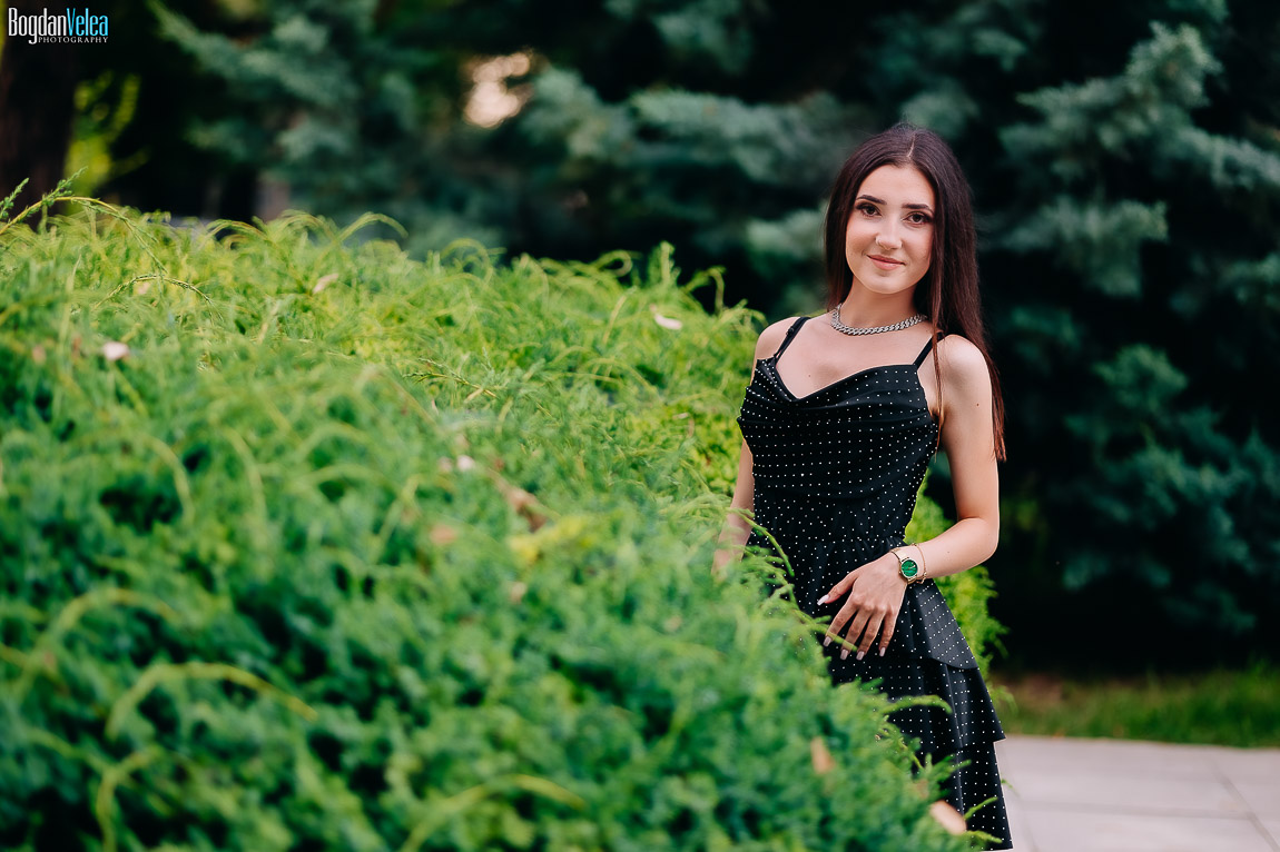 Alexandra în cadrul ședinței foto de majorat