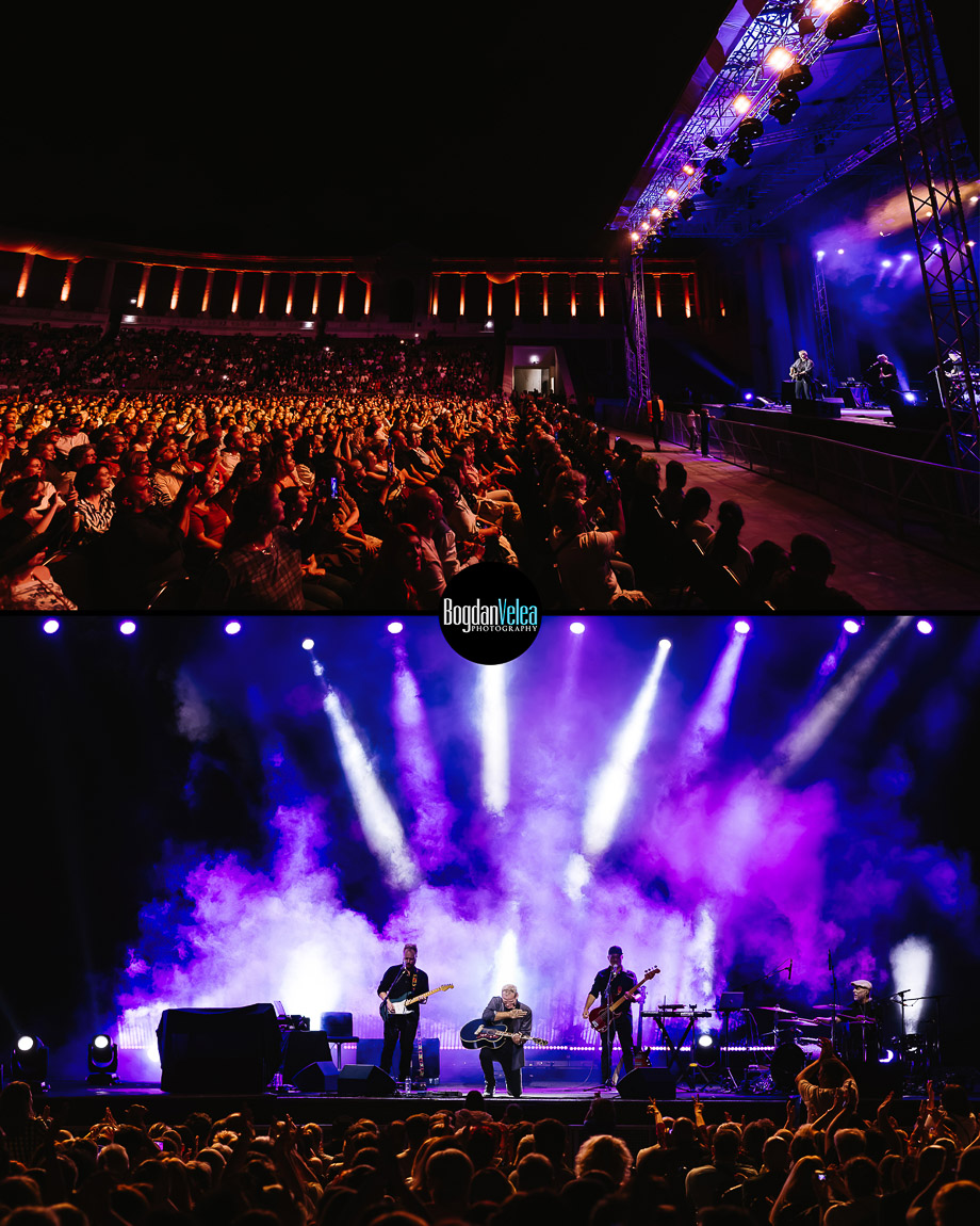Garou pe scena concertului The Best Of din București