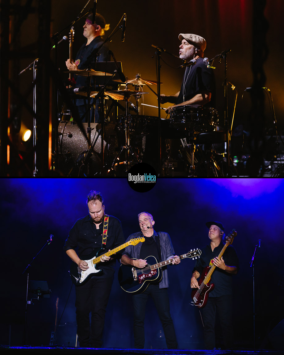 Fotografie cu Garou în timpul concertului din București