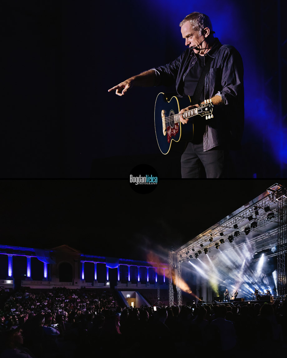 Garou în timpul unui moment al spectacolului The Best Of