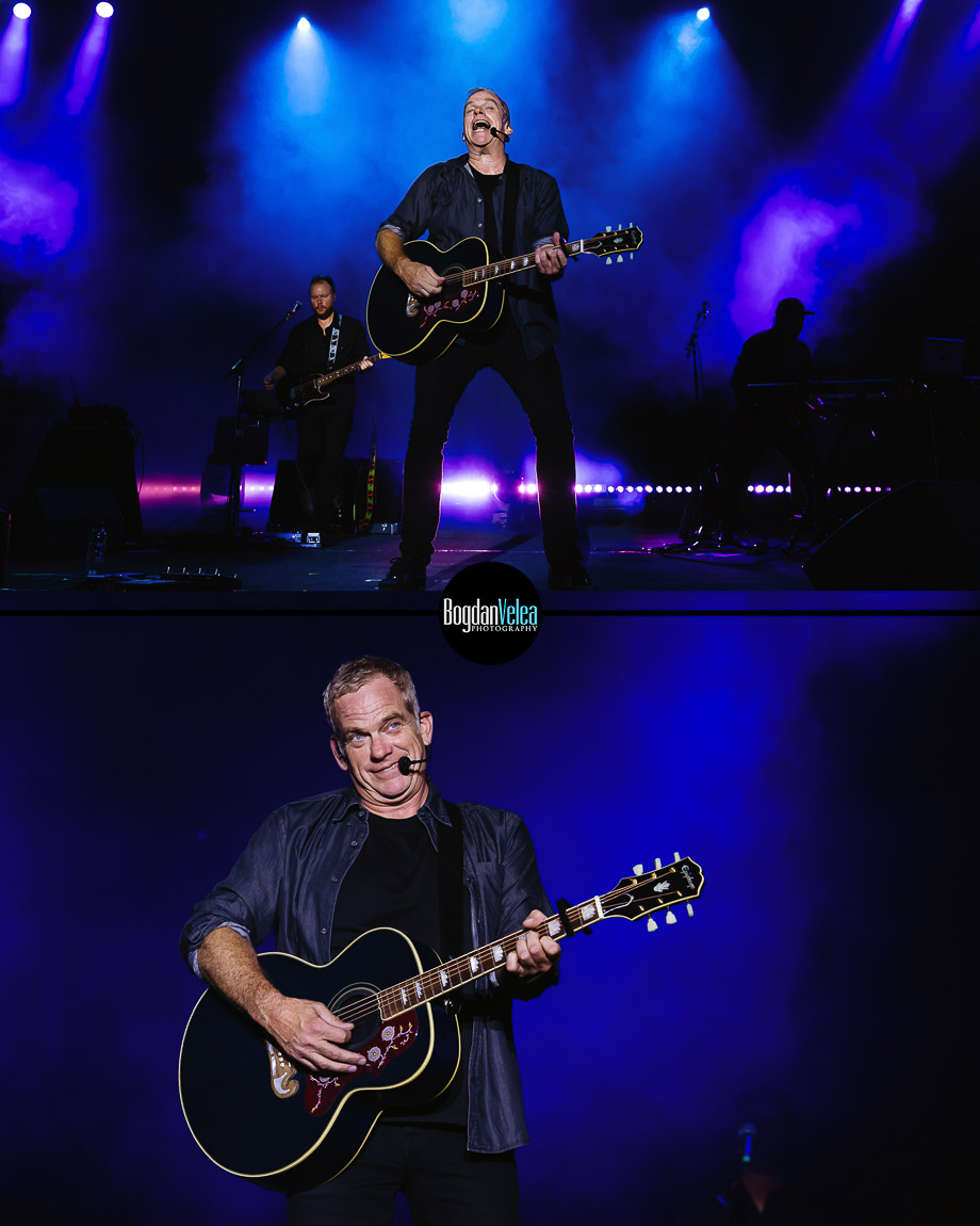Concertul Garou din București, imagine din timpul spectacolului