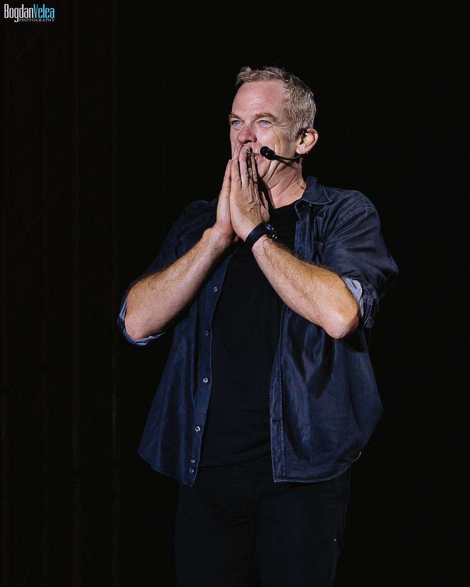 Imagine din concertul Garou susținut la București